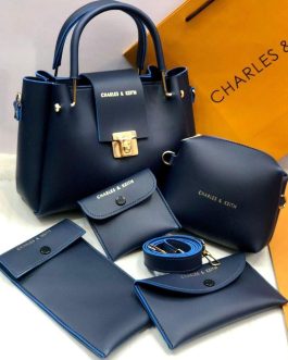 Women’s Leather Plain Hand Bag Set