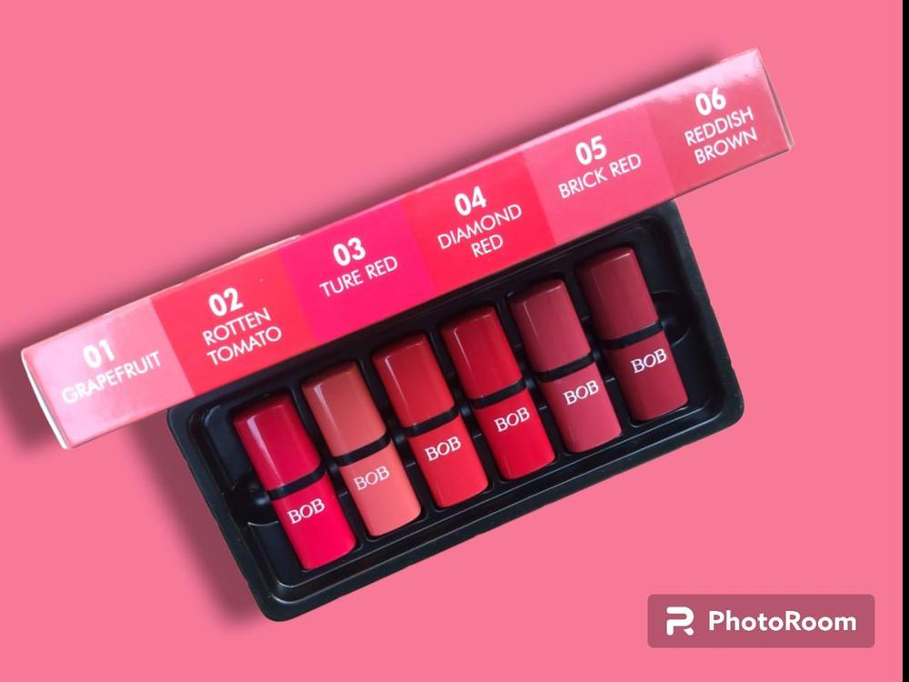6 In 1 Matte Lipstick Set - Image 3