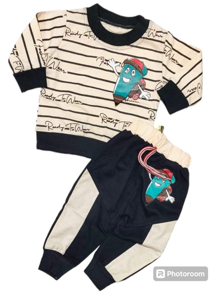Newborn Baby's Blended Shirt and Trouser Set - Image 2