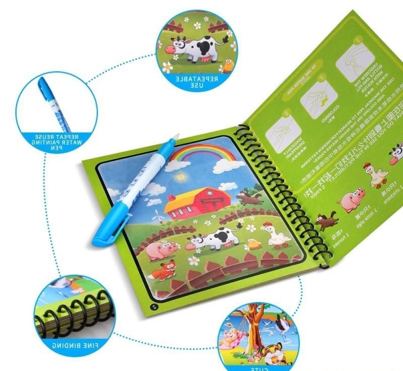 Magic Water Book Painting Drawing Coloring Board Book Doodle & Magic Water Pen - Image 2