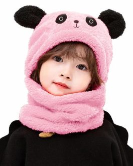 Kids Beanie Wool Cap With Neck Warmer