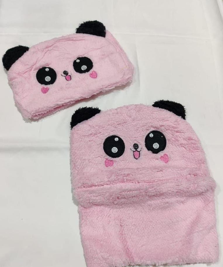 Kids Beanie Wool Cap With Neck Warmer - Image 2