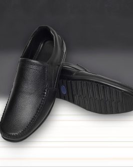 Men’s Cow Leather Black Casual Shoes