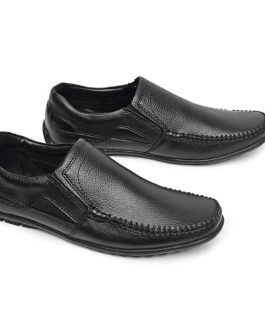 Men’s Cow Leather Black Casual Shoes