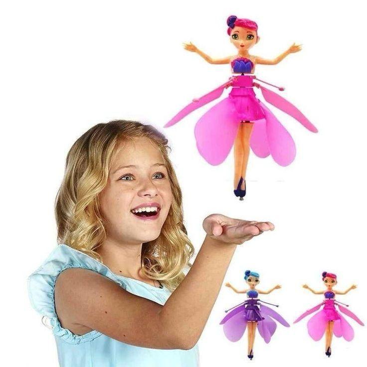 Girl's Plastic Fairy Sensor Helicopter Toy - Image 2