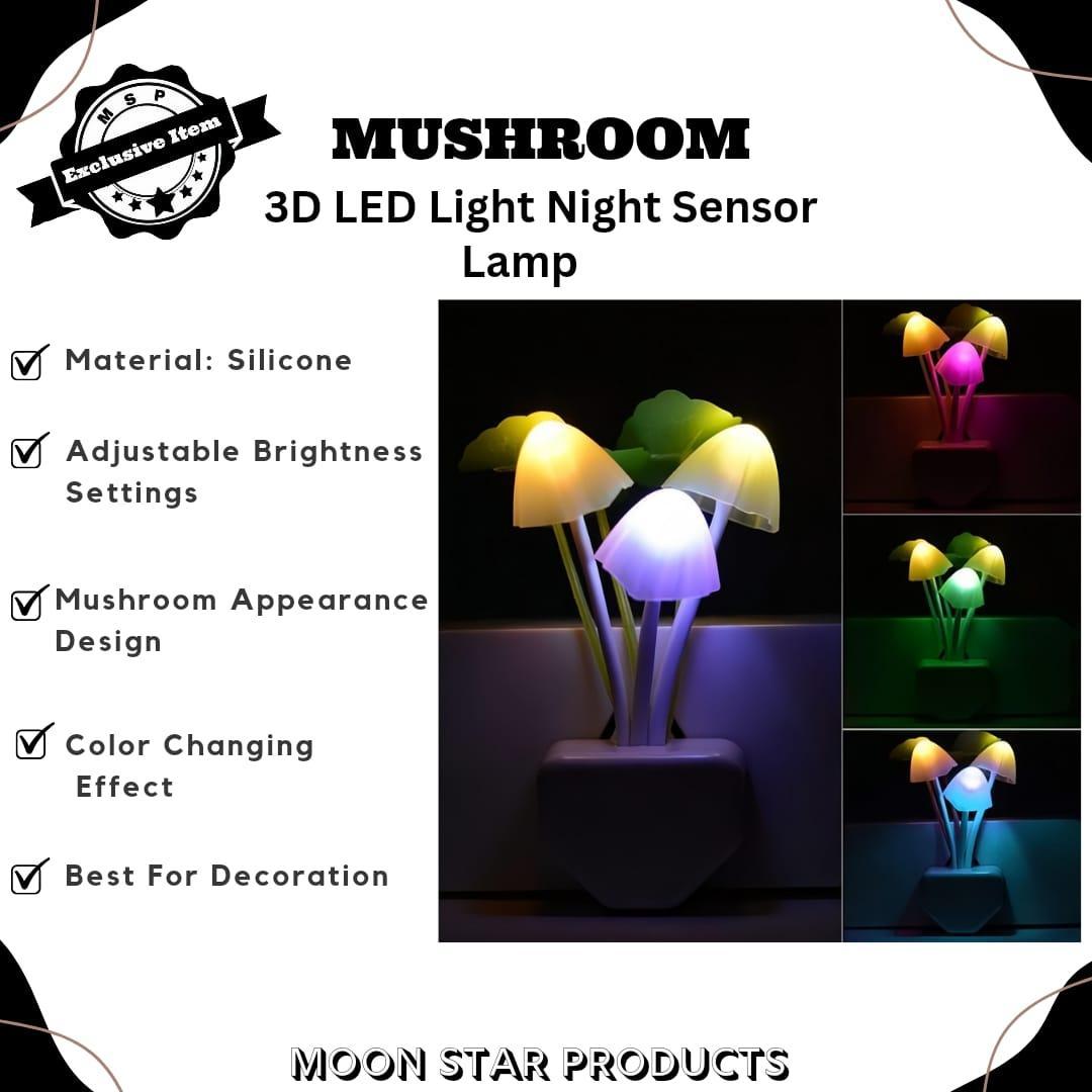 Multicolor Adjustable Mushroom LED Night Light- Mushroom Design - Image 4