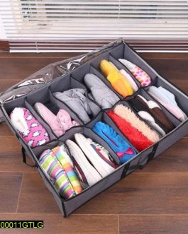 12 Grid Dustproof Shoe Storage Organizer