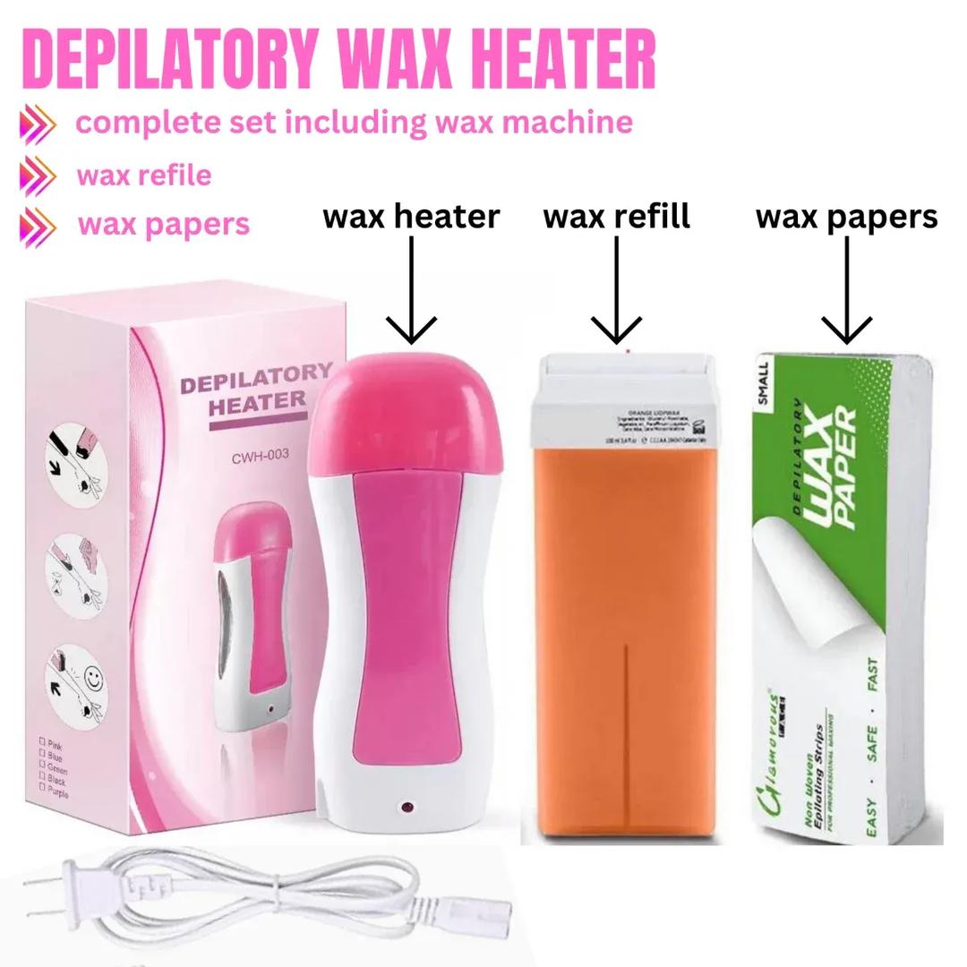 Smooth Skin Wax Heater Kit - Experience Hair-Free Skin, 1 Pcs Wax Strips & Beads Included - Image 4