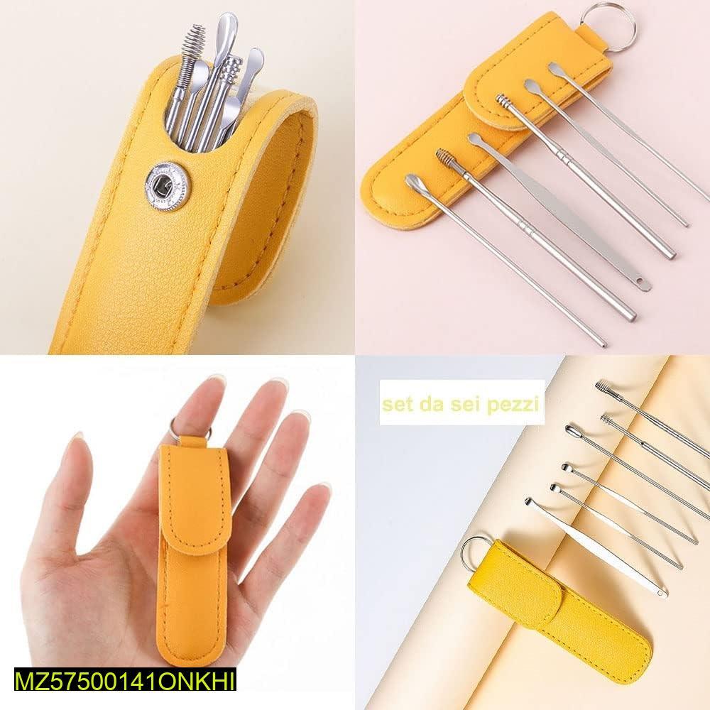 6 Pcs Ear Wax Cleaning Pick Tools Kit - Image 2