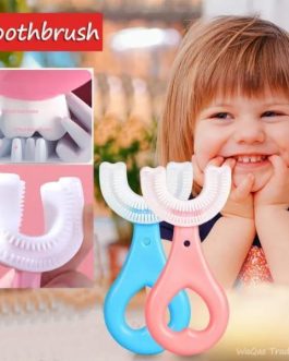 Silicone U-Shaped Toothbrush For Kida- Pack of 2