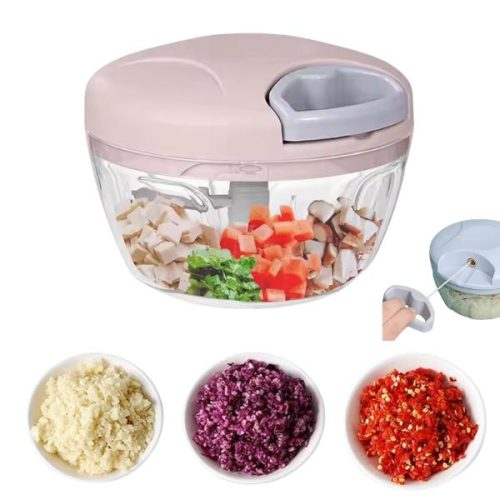 Durable Manual Food Chopper- 1 Pc Kitchen Essential for Effortless Meal Prep