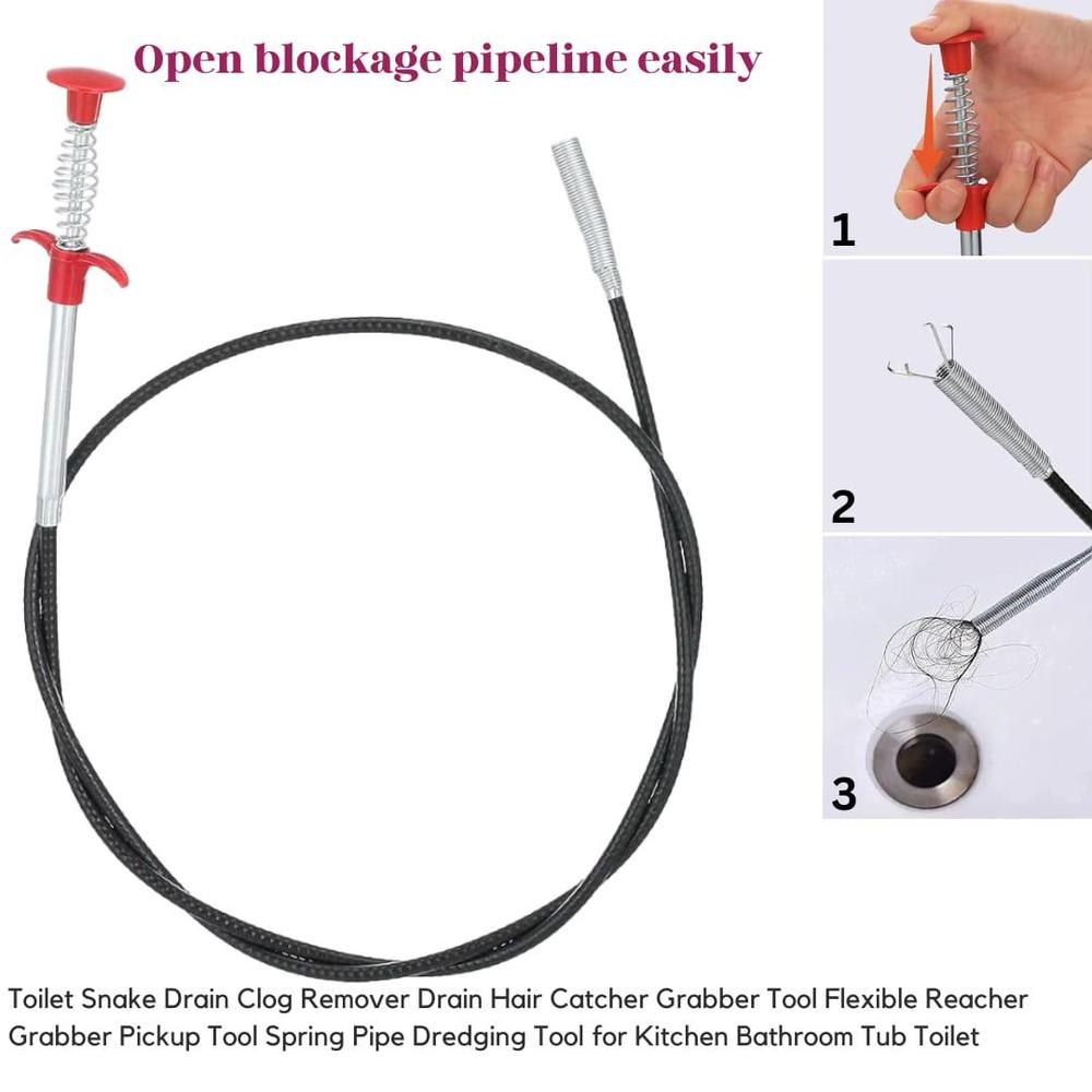 Snake Shape Toilet Clog Remover - Image 2