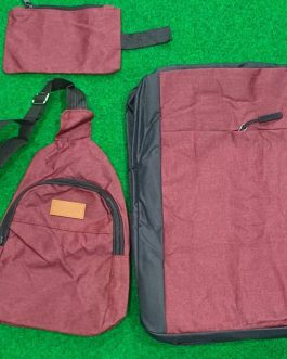 Multipurpose Laptop Bag With USB Port – Pack of 3