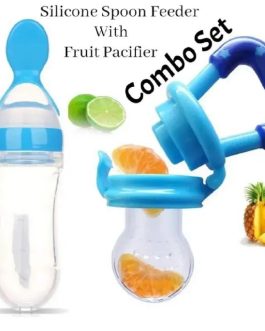 Silicone Pacifier And Feeding Spoon Set