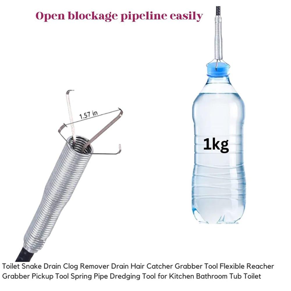 Snake Shape Toilet Clog Remover - Image 3